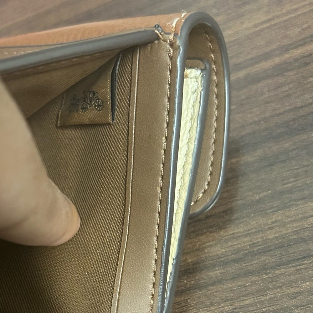 Coach Small Morgan Wallet In Colorblock Leather & Signature Canvas 🤎🤎🤎🤎🤎 - Picture 4 of 9